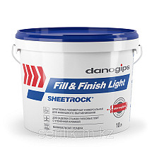 Универсальная готовая шпатлевка SHEETROCK Fill&Finish Light 10 л