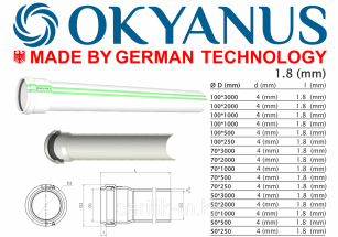 Труба 50*1000 OKYANUS