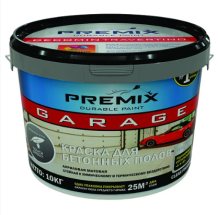 PREMIX GARAGE КРАСКА ДЛЯ БЕТОННОГО ОСНОВАНИЯ И ПОЛА БАЗА А-С ДЛЯ КОЛЛЕРОВКИ 10КГ